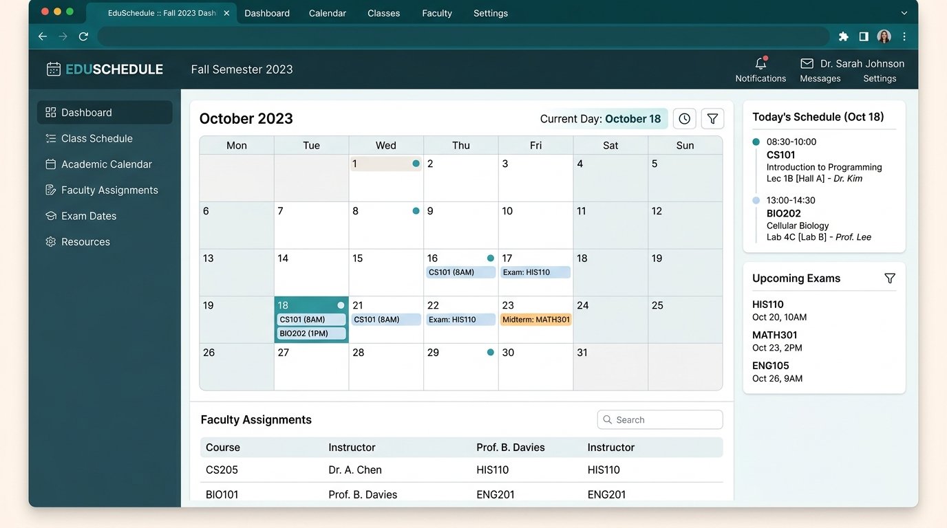 Academic Calendar for Managing Classes